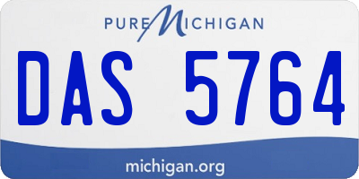 MI license plate DAS5764
