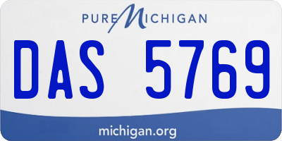 MI license plate DAS5769