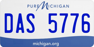 MI license plate DAS5776