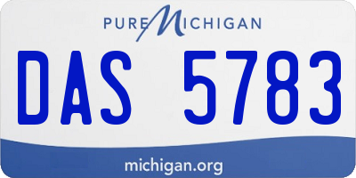 MI license plate DAS5783