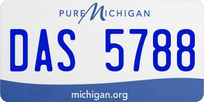 MI license plate DAS5788