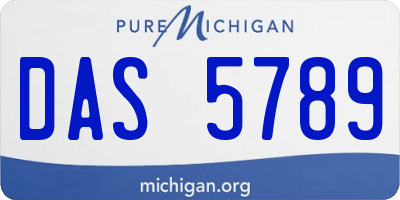 MI license plate DAS5789