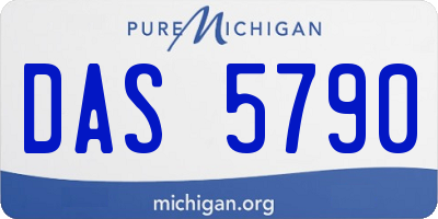 MI license plate DAS5790