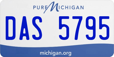 MI license plate DAS5795