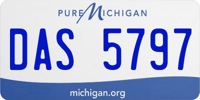 MI license plate DAS5797