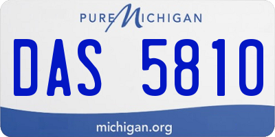 MI license plate DAS5810