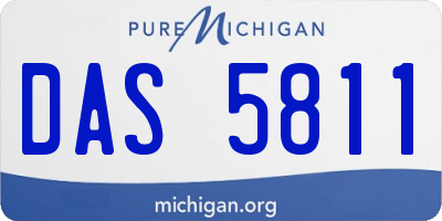 MI license plate DAS5811