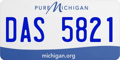 MI license plate DAS5821