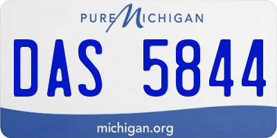 MI license plate DAS5844