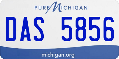 MI license plate DAS5856