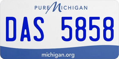 MI license plate DAS5858