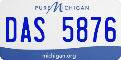 MI license plate DAS5876