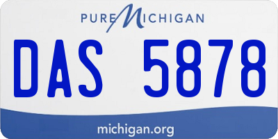 MI license plate DAS5878