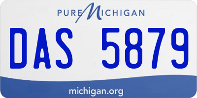 MI license plate DAS5879