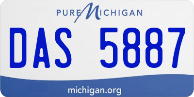 MI license plate DAS5887
