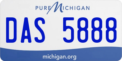 MI license plate DAS5888