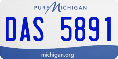 MI license plate DAS5891