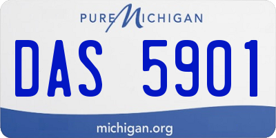 MI license plate DAS5901