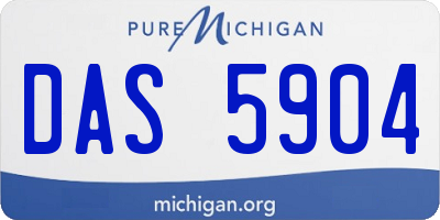 MI license plate DAS5904