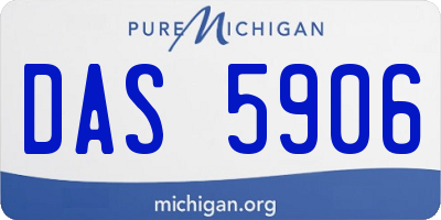 MI license plate DAS5906