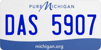 MI license plate DAS5907