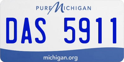 MI license plate DAS5911