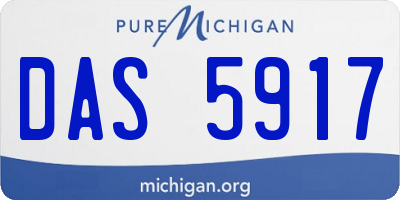 MI license plate DAS5917