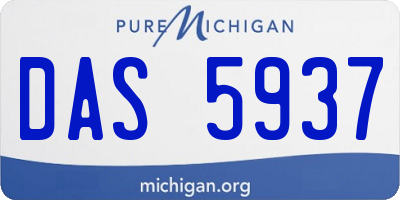 MI license plate DAS5937