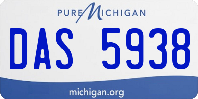 MI license plate DAS5938