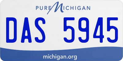 MI license plate DAS5945