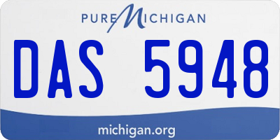 MI license plate DAS5948