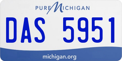 MI license plate DAS5951