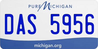 MI license plate DAS5956