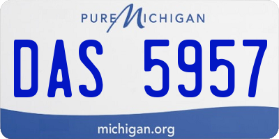 MI license plate DAS5957