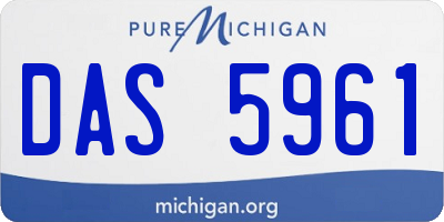 MI license plate DAS5961