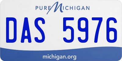 MI license plate DAS5976