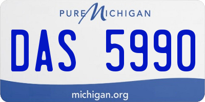 MI license plate DAS5990