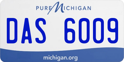 MI license plate DAS6009