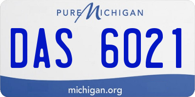 MI license plate DAS6021