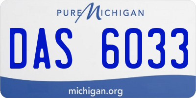 MI license plate DAS6033