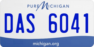 MI license plate DAS6041