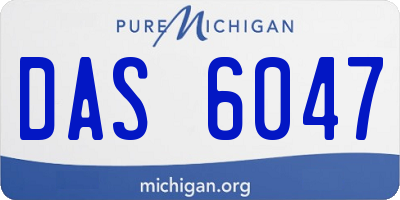 MI license plate DAS6047