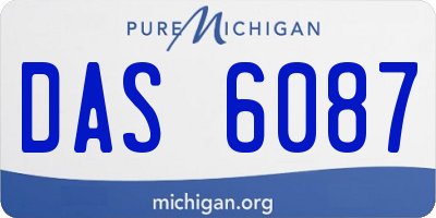 MI license plate DAS6087