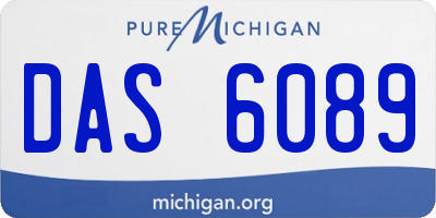 MI license plate DAS6089