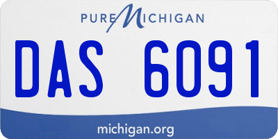 MI license plate DAS6091