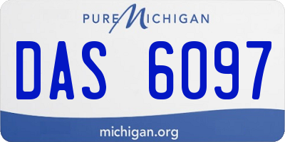 MI license plate DAS6097
