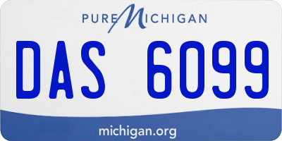 MI license plate DAS6099