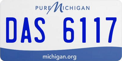 MI license plate DAS6117