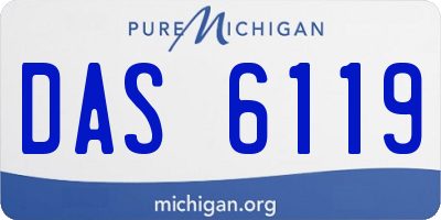 MI license plate DAS6119