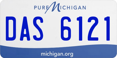 MI license plate DAS6121